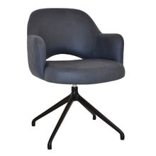 Lex Upholstered Trestle Armchairs (Set of 2)